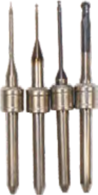 Фреза по ZrO2 совместима с Amann Girrbach 1.2 мм, DC напыление (shank 3 mm - 47 mm)