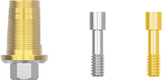 Титановое основание Zimmer Tapered Screw-Vent Ø 3.5, Single, GH 1.3 мм